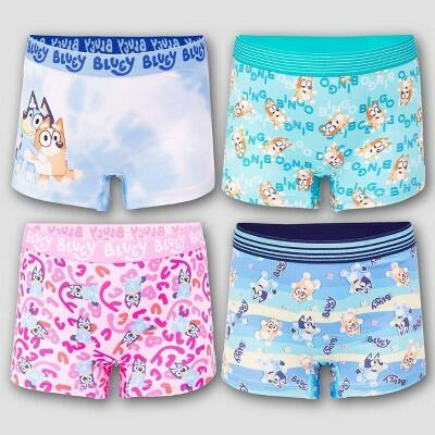 Girls' 4pk Bluey Boxer Briefs - 10
