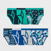 Boys' 7pk Dinosaur Briefs - Cat & Jack™ L: Cotton Knit Mid Rise Underwear