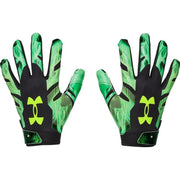 Under Armour Adults' F8 Slime Football Gloves Black/Bright Green, X-Large