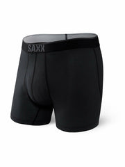 SAXX Men's Underwear w/Pouch Quest Quick Dry Mesh Boxer Brief Fly Black Ii Small