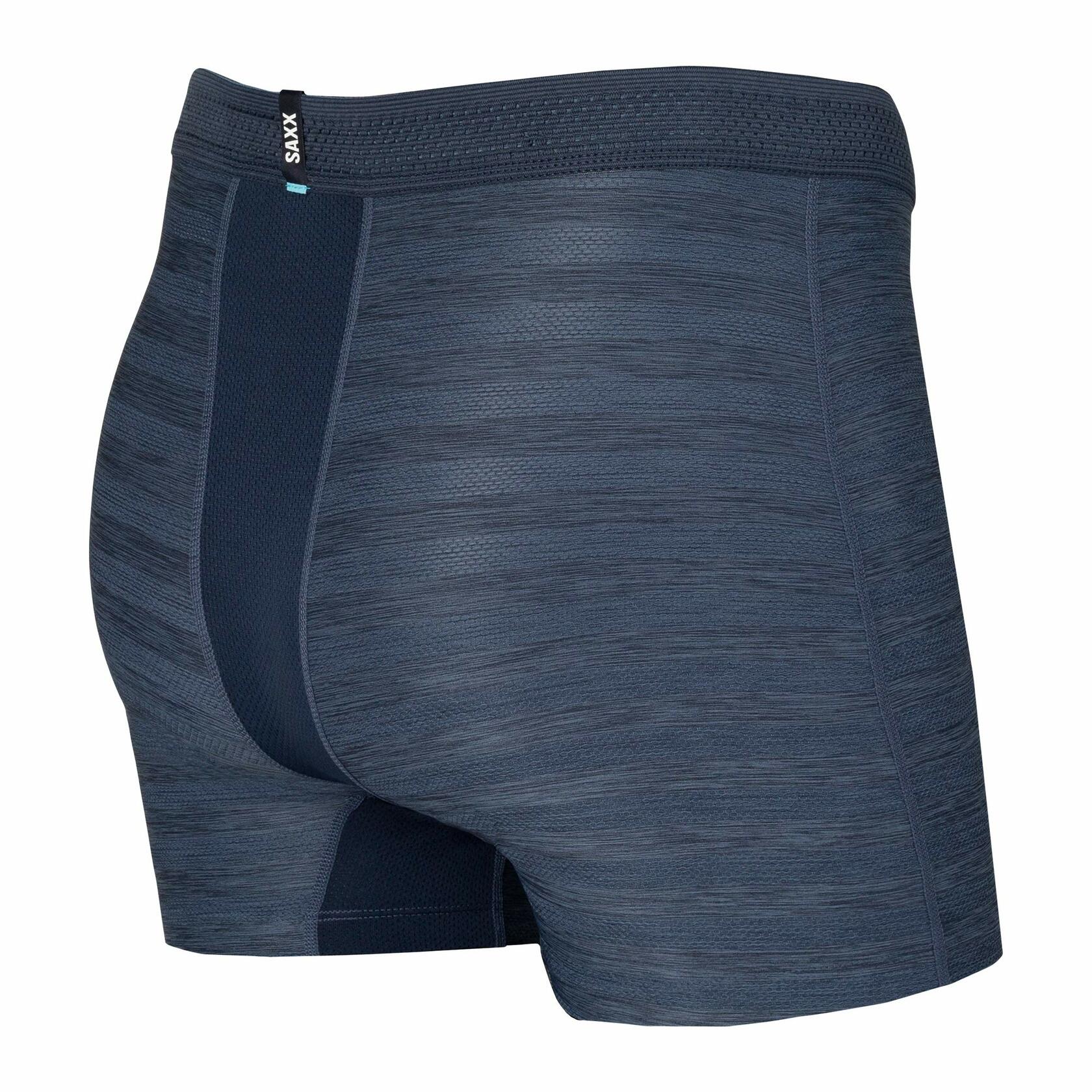 SAXX Mens Underwear w/Pouch Droptemp Cool Mesh Boxer Brief Fly, Heather Medium