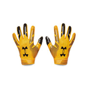 Under Armour Men's F8 Football Gloves , (750) / Steeltown Gold / Black , X-Large