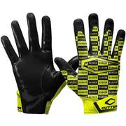 Cutter Danger Rev Pro 4.0 Limited-Edition Receiver Gloves Danger Black/Yellow Adult-XL