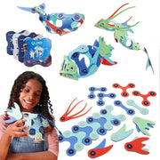 Clixo Marine Marvels: 24 pc for Creative Thinking & Motor Skill Development