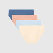 Girls Hanes 4-Pack Seamless Bikini Underwear, 4-Way Stretch Asst Color Small