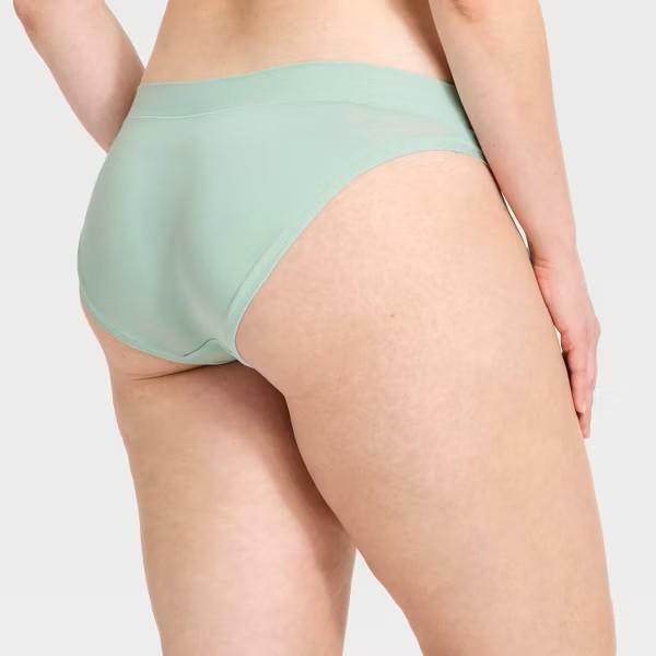 Women's Cotton Stretch Bikini Underwear - Auden™ Pale Mint XS
