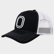 Overtime Adult Trucker 3D Embroidery Logo Baseball Hat - Black