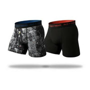 Pair of Thieves Men's Super Fit Boxer Briefs 2pk - Black/Abstract L: Tagless