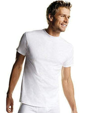 Hanes Men's Freshiq Comfortsoft Crewneck T-Shirt (Bonus Pack), White, Small