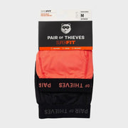 Pair of Thieves Men's 2pk Super Fit Solids Boxer Briefs - Black/Coral Pink XL