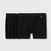Men's Boxer Briefs 5pk - Goodfellow & Co™ Black L Cotton-Spandex Blend, Mid Rise