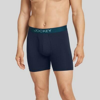 Jockey Generation™ Men's Micro Stretch Long Leg 3pk Briefs - Teal/Blue S