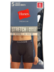 Hanes Men's Mid-Rise Brief 5-Pack, Assorted, Small