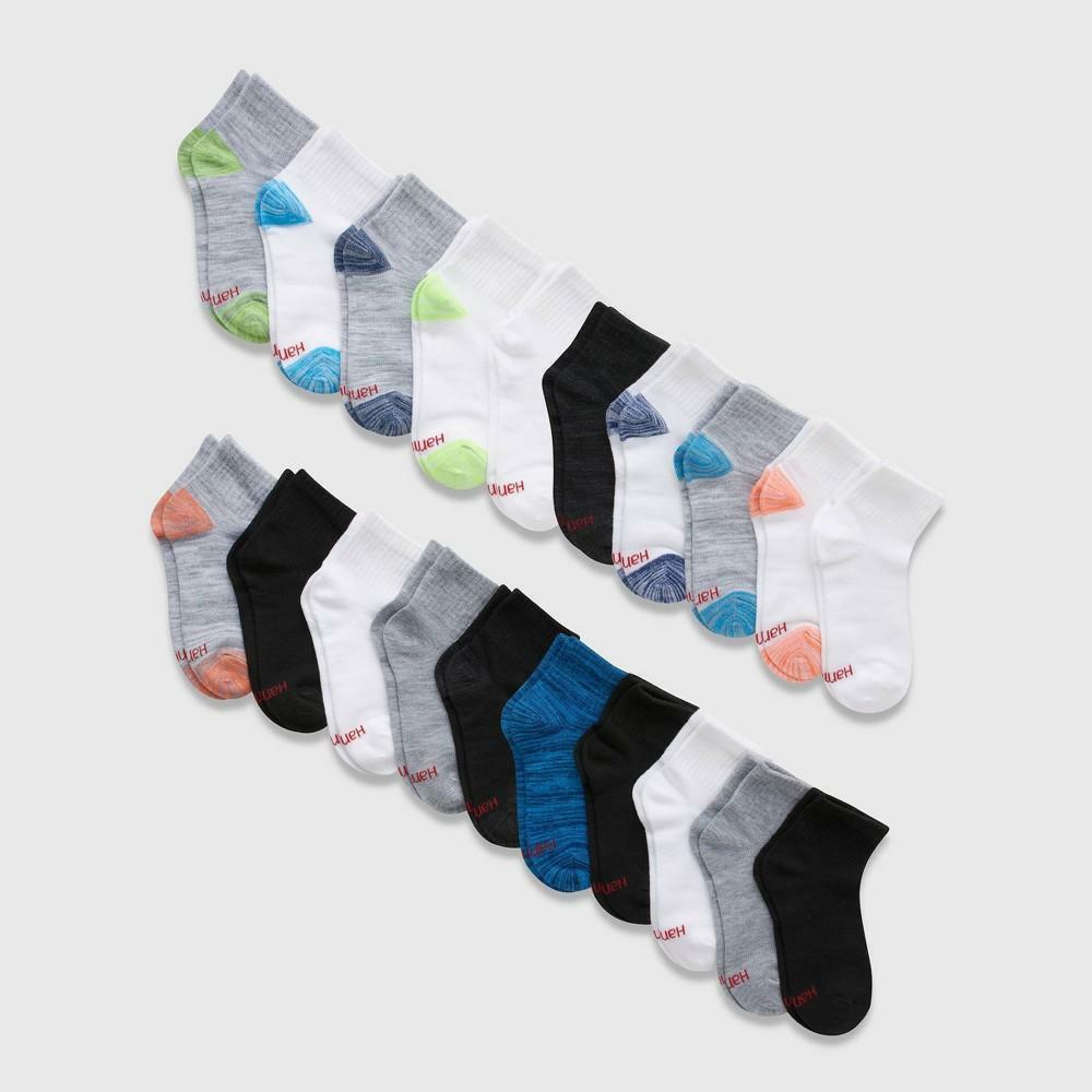 Hanes Boys Extreme Value Ankle Socks, 20 Pack Multi-Color Small