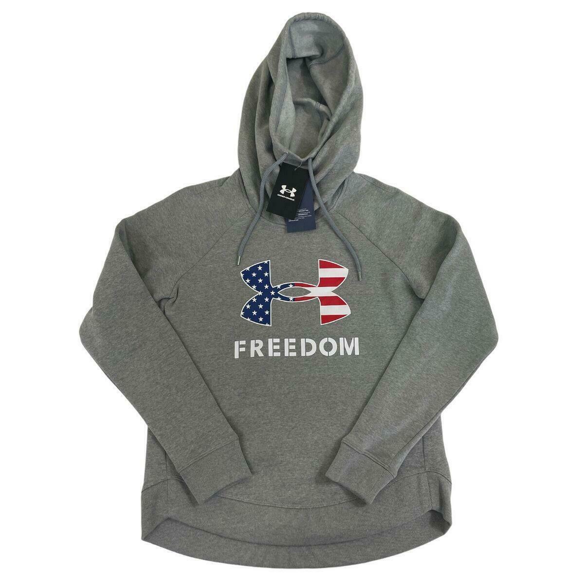 Women s UA Freedom Logo Fav Hoodie Gray Small