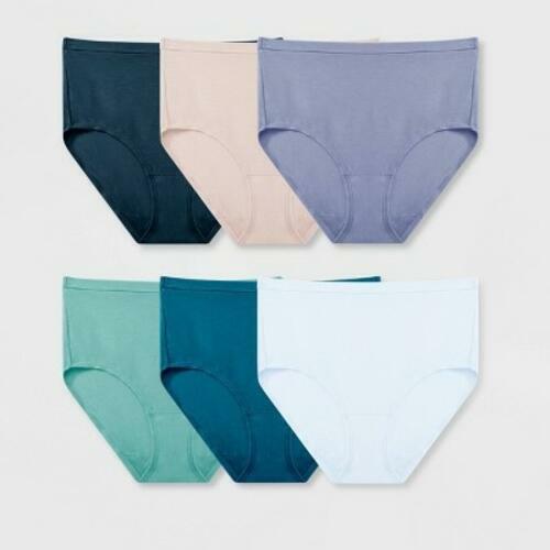 Fruit of the Loom Women s 6-Pack Panties- Size XL - Assorted Colors