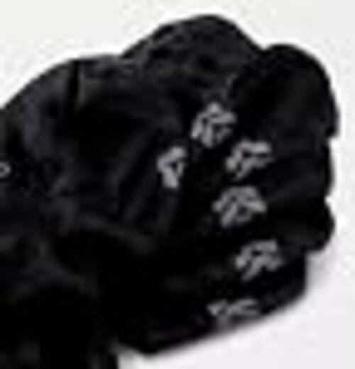 All in Motion Women Lightweight 6pk Liner Athletic Socks - Black- Ext Size 8-12