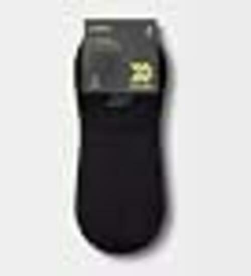 All in Motion Women Lightweight 6pk Liner Athletic Socks - Black- Ext Size 8-12