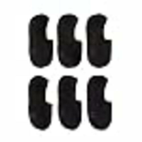 All in Motion Women Lightweight 6pk Liner Athletic Socks - Black- Ext Size 8-12