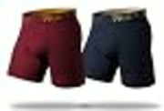 Pair of Thieves Men's SuperCool Long Leg Boxer Briefs 2pk - Red/Blue XL