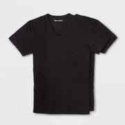 Pair of Thieves Men's 2pk V-Neck Undershirt - Black S: Midweight, Short Sleeve