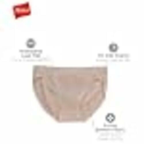 Hanes Women's Comfort Flex Fit Seamless Bikini Panty 6 Pack Asst Color Small