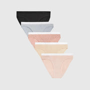 Hanes Originals Girls' Tween Bikini Underwear, Assorted, 5-Pack 16