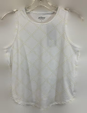 Prince Girl's Print Tank Top White Court Lanes L Large