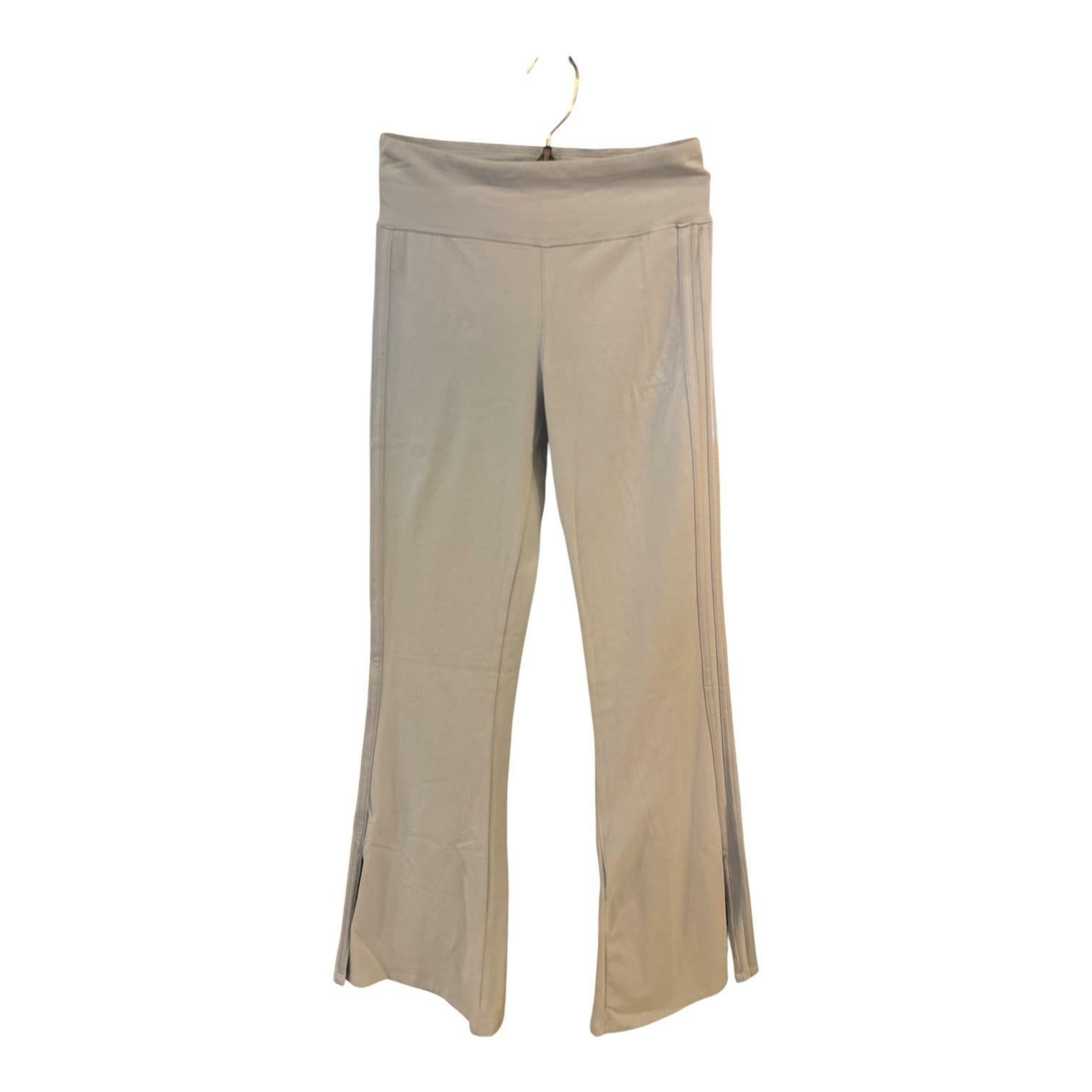 Adidas Girls 3-Stripes Flare Leg Pants Light Blue Large