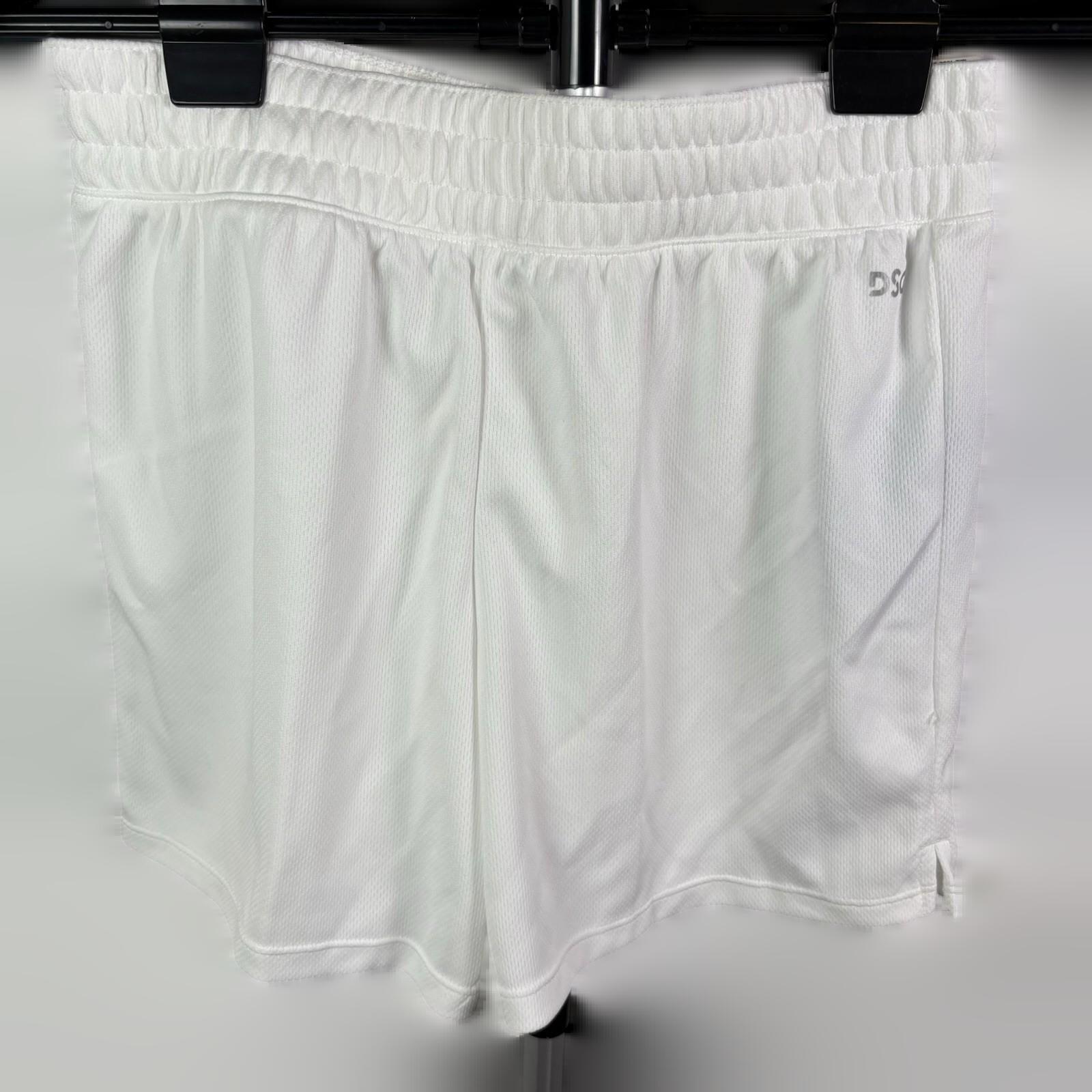 DSG Girls Kids Mid Rise Mesh Short Pure White Size S/M