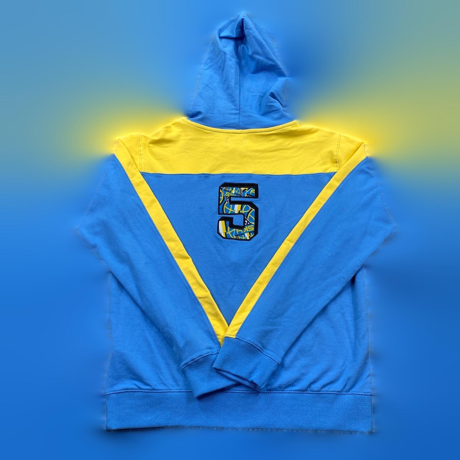 Chicago Sky REESE 5 WNBA Full Zip Basketball Hoodies FISLL Women's Size L Blue