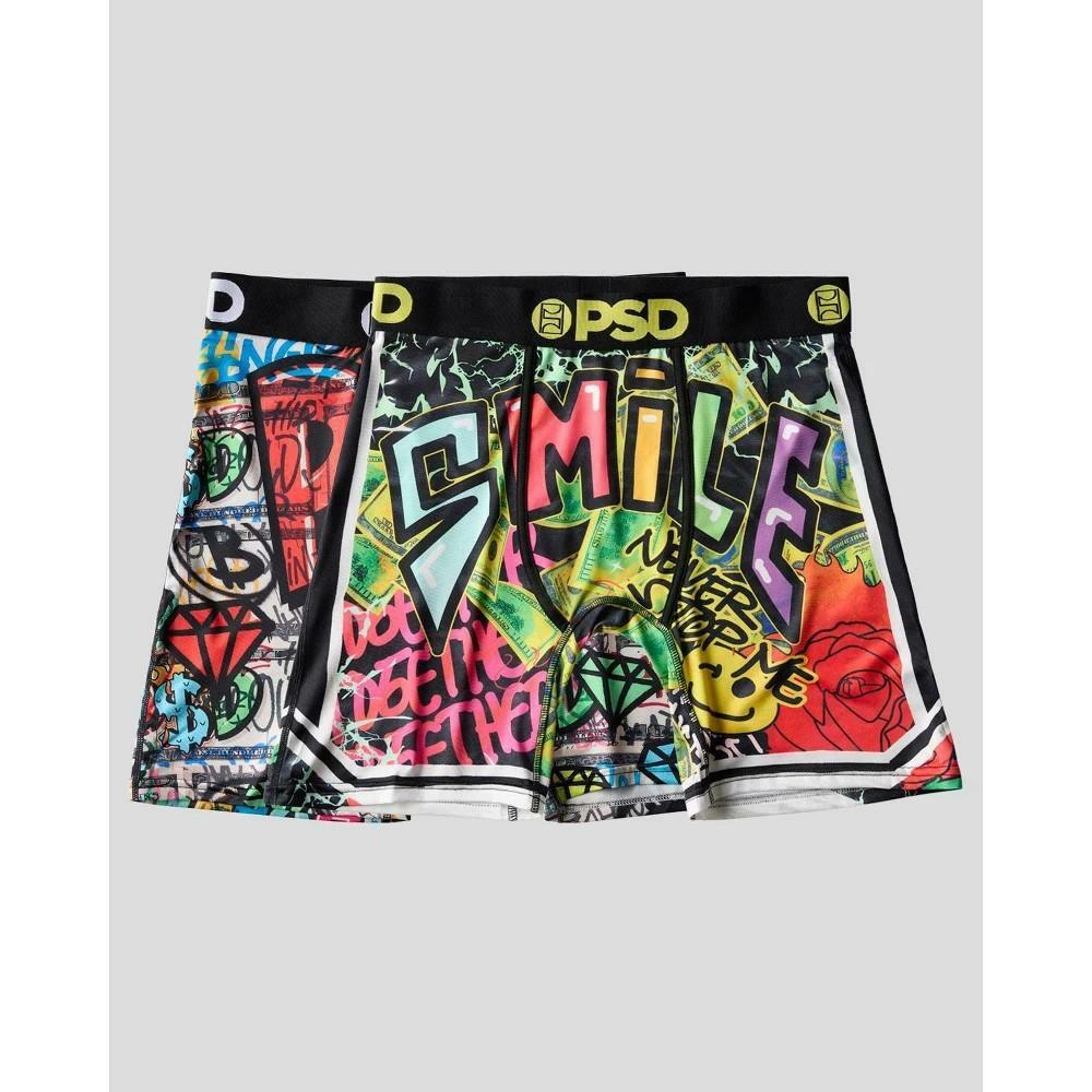 PSD Men's Hype 2-Pack Boxer Brief, Multi, L