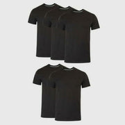 Hanes Men s Premium 5pk Slim Fit Crew Neck T-Shirt - (Black  Medium)