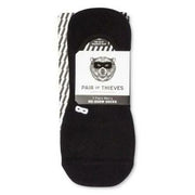 Pair of Thieves Men BOWO No Show Socks 3 Pack Invisible Socks Black M6-12 W8-12