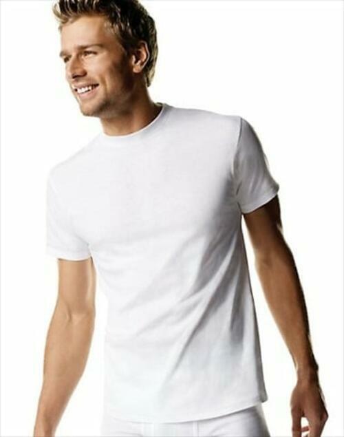 Hanes Men's Crewneck T-Shirts with FreshIQ 5pk - White - XXL