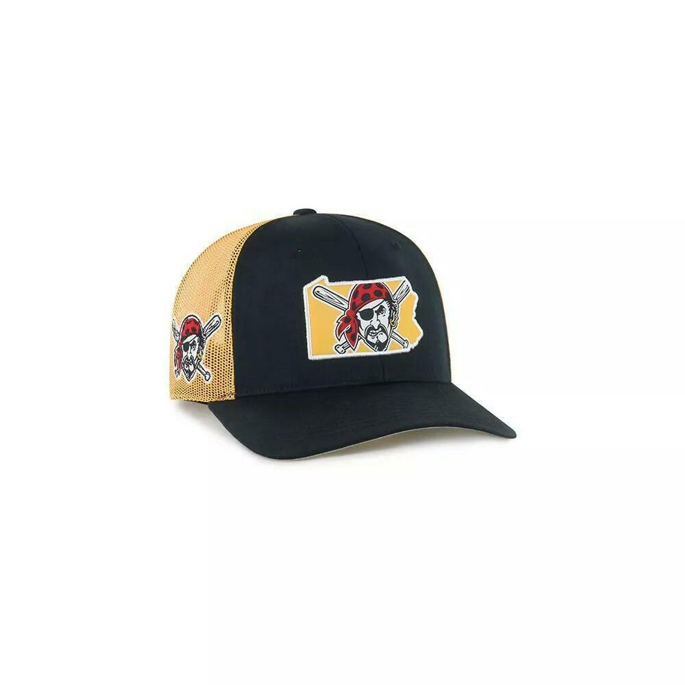 MLB Pittsburgh Pirates Gaze Hat: Adjustable Snapback, Team Logo, Mesh Fabric
